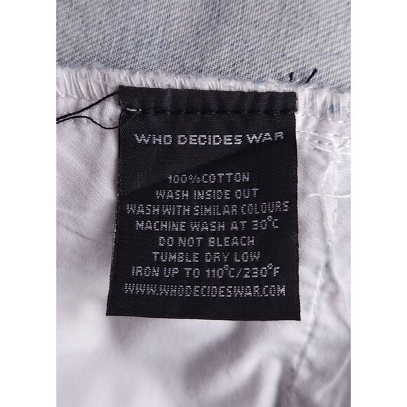 Who Decides War by MRDR BRVDO Unified Embroidered Jeans 30 Mens Blue $675 - Picture 12 of 16
